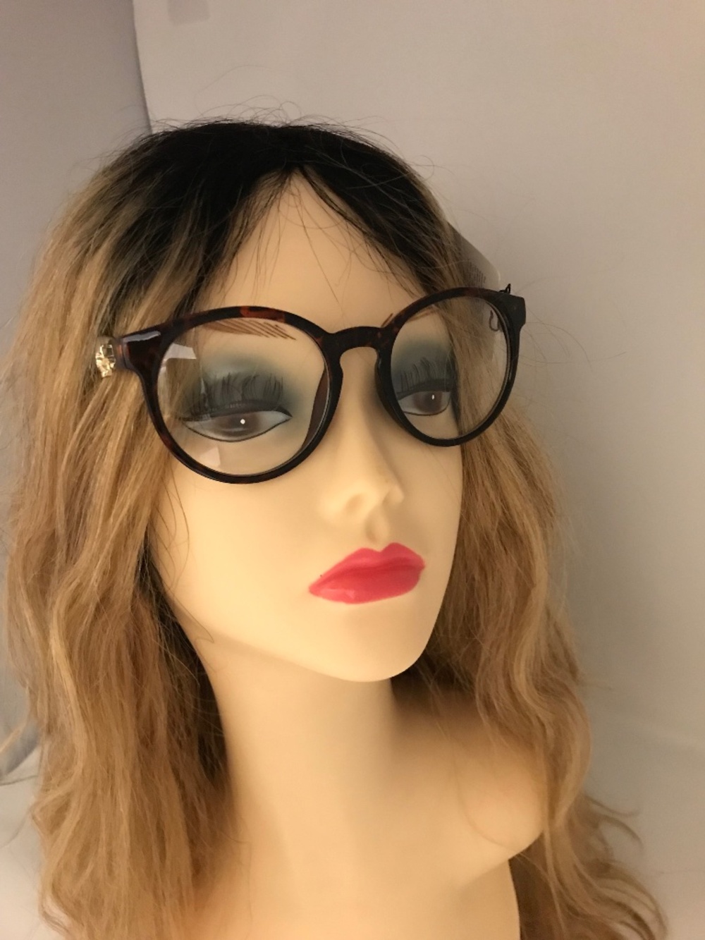 Viral Tortoise Shell Skull Detail Glasses Nerd Chic Dark Academia Y2K IT Girl Fr